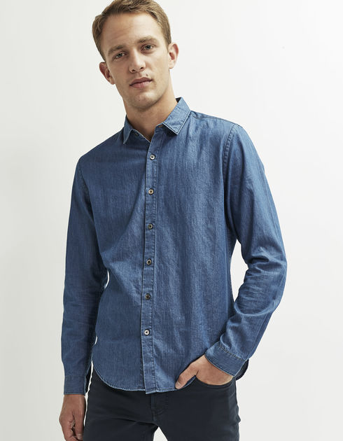 IKKS-CHEMISE JEAN HOMME -MK12173-42_2 (1)
