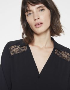 IKKS-CHEMISE NOIRE DENTELLE FEMME-BK12135-02_2